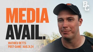 BC Lions DL Mathieu Betts  PostGame  Aug 3124 [upl. by Lenrad]