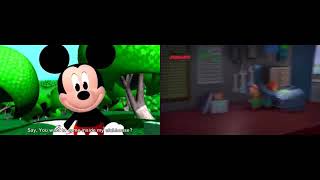 Mickey Mouse Clubhouse and Mickey And The Roadster Racers Theme Song [upl. by Hsirehc618]