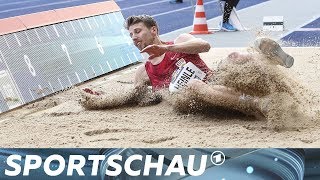 Die Finals das WeitsprungFinale der Herren  Sportschau [upl. by Flosser838]