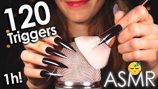 ASMR 120 Best Triggers For Sleep amp Deep Relaxation 😴 1Hr No Talking [upl. by Nomae]