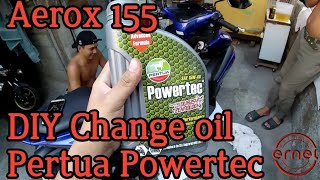 Paano ang tamang pag change oil ng yamaha aerox 155 [upl. by Demodena]