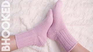 Knit Socks  Lesson ONE  Patons SockALong [upl. by Anetsirhc119]