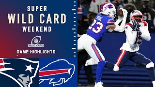 Patriots vs Bills Super Wild Card Weekend Highlights  NFL 2021 [upl. by Blau]