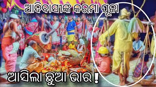 Tribals Karama puja Tribal festival in Sankranti Tribal dance and music [upl. by Arikihs]