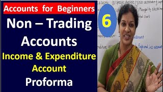 6 Non Trading Accounts  quotIncome amp Expenditure Account Proformaquot [upl. by Deedahs]