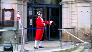 Town criers shouting the loudest in contest [upl. by Amlez464]