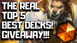 Best Hearthstone Decks For Easy Legend In October GIVEAWAY [upl. by Emirac]