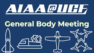 AIAAUCF General Body Meeting 9524 [upl. by Erdah]