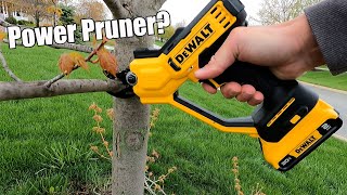 DEWALT 20V Cordless Battery Powered Pruner Review DCPR320 [upl. by Martijn]