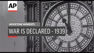 War Is Declared  1939  Movietone Moment  2 Sept 19 [upl. by Wsan]