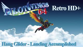 Pilotwings 64 Hang Glider  Landing Accomplished Retro HD [upl. by Vachill760]