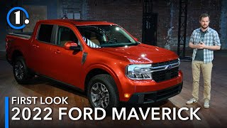 2022 Ford Maverick First Look UpClose Details [upl. by Aisatnaf]