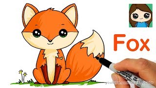 How to Draw a Cute Fox Easy [upl. by Liek841]