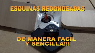 Redondear esquinas en madera Plantilla para fresadora [upl. by Teressa]