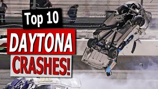 Top 10 Daytona 500 Crashes [upl. by Diandra]