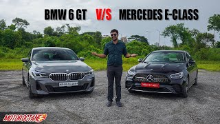 Mercedes EClass vs BMW 6 GT Comparison [upl. by Ahseiyk234]