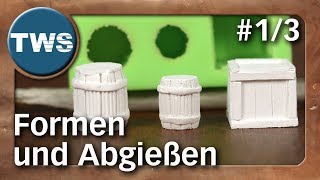 Tutorial Formen aus Silikon und Abgießen 13  silicone molds TabletopFormenbau TWS [upl. by Iorio]