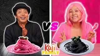 ONE Color Challenge Black VS Pink Edition [upl. by Koal]