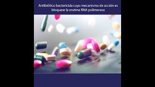 ANTIBIOTICOS Bloquear la enzima RNA polimerasa [upl. by Snej791]