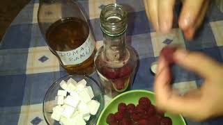 DOMACI LIKER od MALINE  Malinovaca kako napraviti kod kuce  raspberry liqueur [upl. by Sampson]