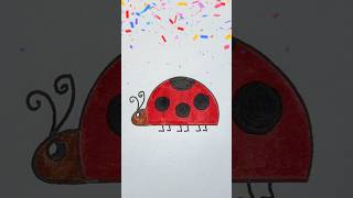 How to draw a ladybug easy step by step for kids🐞 [upl. by Ehav674]