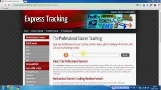 Track your professional courier on ExpressTrackingorg [upl. by Nivlak802]