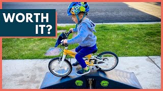 Kids Bike Ramp Tested  Ten Eighty Micro Flybox Ramp Review [upl. by Anirak503]