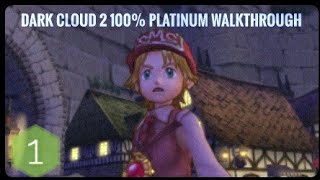 Dark Cloud 2 100 4K Platinum Walkthrough Part 1 Opening Cinematics [upl. by Jarnagin]