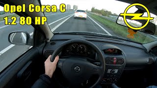 Opel Corsa C 1216V 80 HP POV Test Drive by Fanatic Drivers [upl. by Ahsenot220]