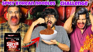 SPICY KOREAN NOODLES CHALLENGE 🔥 [upl. by Stichter]