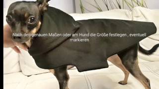 Hundemantel Dogcoat Tutorial selbernähen [upl. by Sileas607]