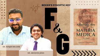 Dr Ranjan Belsare  Dr Abhishek Joshi  Boger Synoptic Key  Materia Medica Marathon  “F amp G” [upl. by Lael]