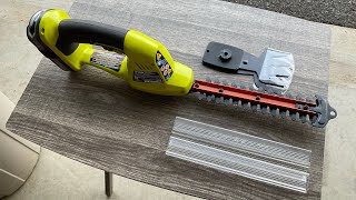 Review of the Ryobi 18v Mini Hedge Trimmer ShearShrubbery [upl. by Stauffer]