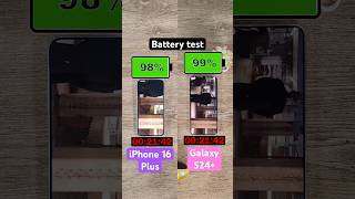 iPhone 16 Plus vs Galaxy S24 battery test [upl. by Yduj]