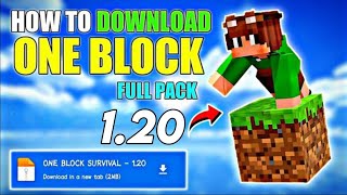 HOW TO INSTALL MINECRAFT SKYBLOCK ONEBLOCK Minecraft Java 116 [upl. by Sluiter19]