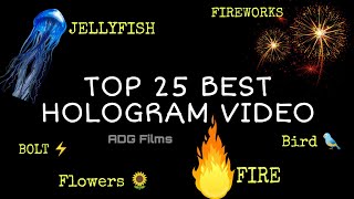 TOP 25 best hologram video ever for holoflex 4K UHD [upl. by Ellak60]