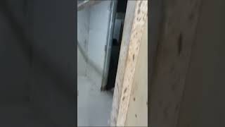 Wide Jamb Installation Caused dented amp scratched Lift door and jamb  LSHS [upl. by Ardnaxela]