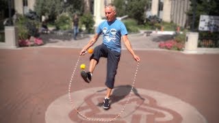 THE WORLD CHAMPION OF HACKY SACK Insane World Record [upl. by Enomor]