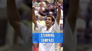 Pete Sampras STUNNING crosscourt winner 💪 [upl. by Yanarp]