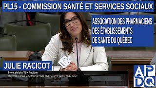 PL15 Association des pharmaciens des établissements de santé du Québec [upl. by Sheelagh]