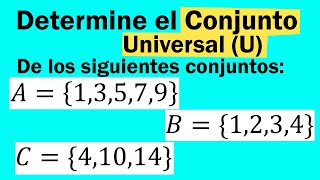 Conjunto Universalejemplos resueltos [upl. by Bekelja]