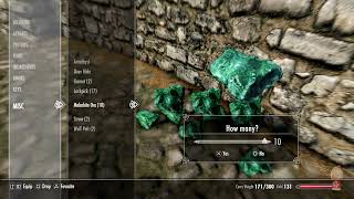 SKYRIM Duplication Glitch 2024 Ebony or Malachite Ores Unlimited Gold PS4 no mods [upl. by Eluk]