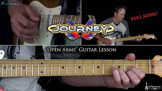 Open Arms Guitar Lesson Full Song  Journey [upl. by Kcirre]