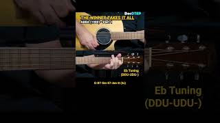 The Winner Takes It All  ABBA 1980 Easy Guitar Chords Tutorial with Lyrics Part 1 SHORTS REELS [upl. by Asenad]