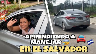 Mis clases de MANEJO en El Salvador 🇸🇻 ¿se manejar carro estándar🚘 [upl. by Panthea]