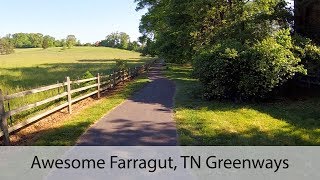 10 Mile Loop on Greenways in Farragut TN on a Road Bike  FULL VIDEO [upl. by Golanka]