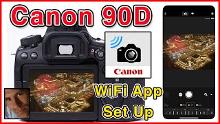 Canon EOS 90D Tutorial  How to set up WiFi [upl. by Czarra]