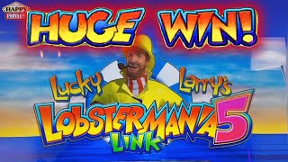 HUGE WIN on Lobster Mania 5 Link Thanks Lucky Larry [upl. by Engamrahc]