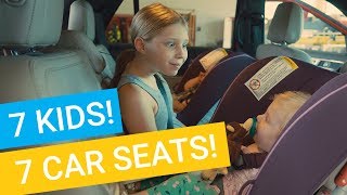 7 kids7 Car seats [upl. by Amadas]