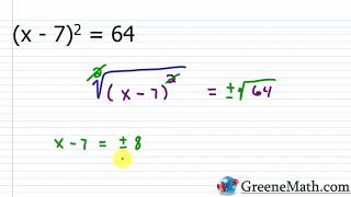 Square Root Property [upl. by Deidre]